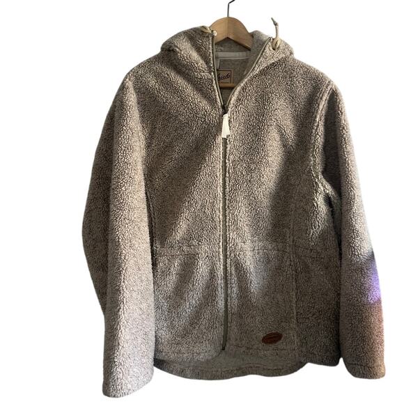 Woolrich soft sherpa hooded jacket size med - Picture 2 of 8